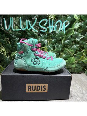 Rudis Colt 3.0 US Size 2 Kids Wrestling Boxing Shoes 'Teal' Suede/Mesh